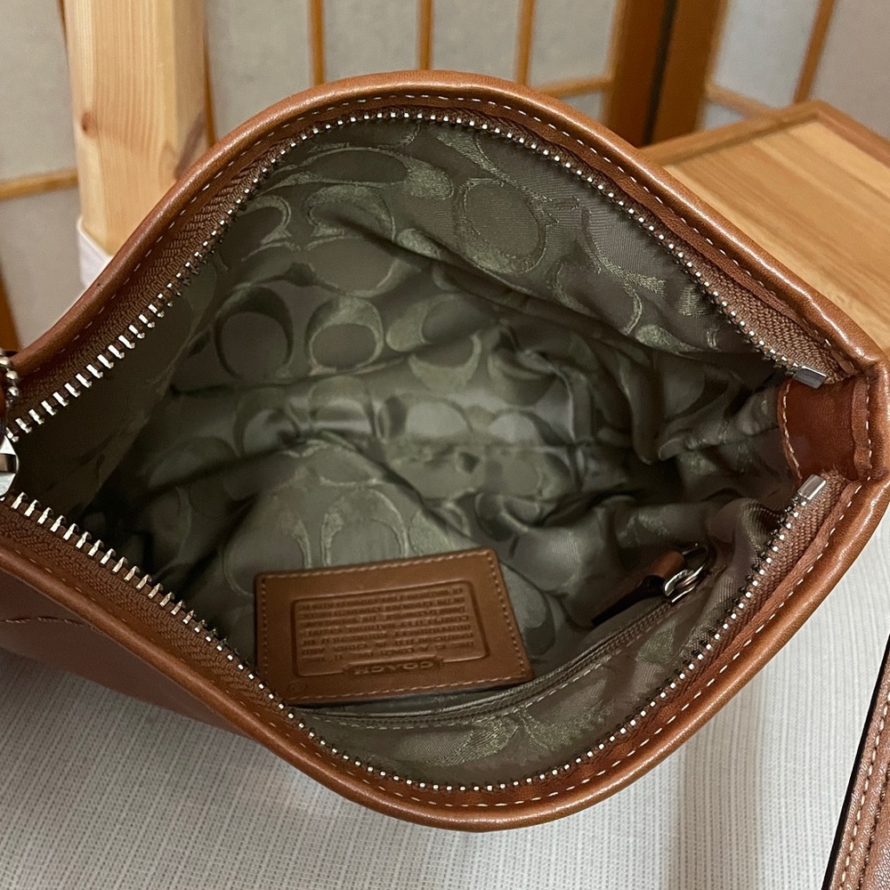 Coach Small SoHo Crossbody Bag in Tan - Picture 13 of 17